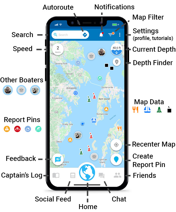 Layout-Phone-Version-1.3 Argo Boating App Features Guide