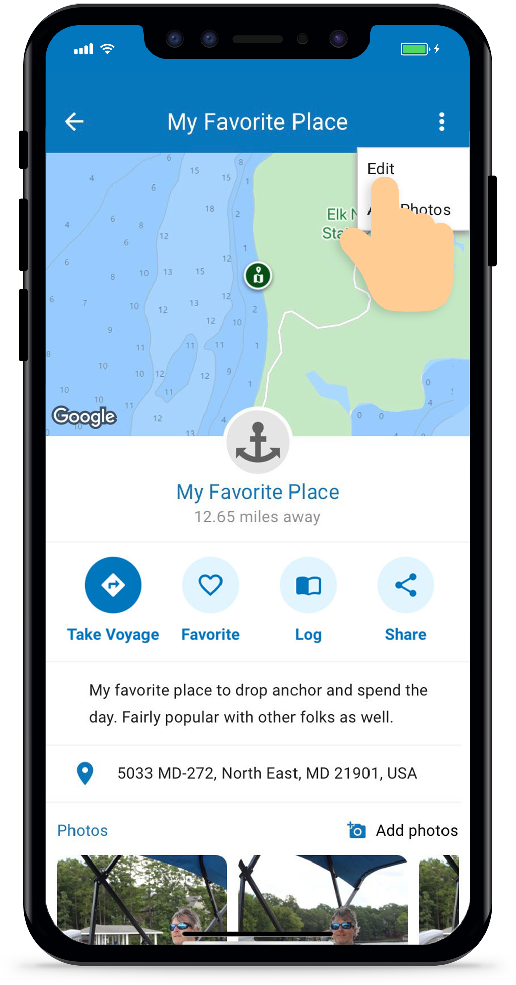 Edit Custom Place-mg edit custom places