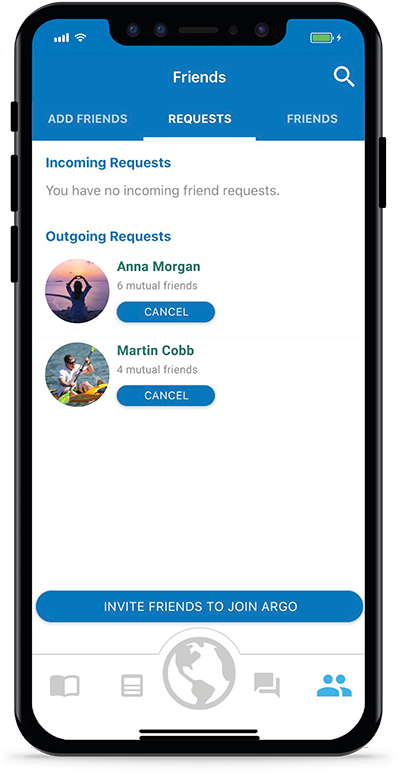 View or Cancel Outgoing Requests